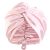 Adjustable Silk Satin Bonnet for Sleeping: Night Sleep Cap Turban for Women Men, Large Long Curly Hair Braid Wrap tie Elastic Drawstring Band Stay on Head Unisex – Pink