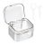 JUXYES 3 Tiers Denture And Retainer Box Clear Denture Soak Case Container And Denture Brush, Portable Mouth Guard Holder Case with Strainer, Partial Denture Soak Container for Travel Cleaning