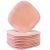 Polyte Premium Hypoallergenic Microfiber Fleece Makeup Remover and Facial Cleansing Cloth, 5 x 5 in, 10 Pack (Light Coral)