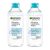 Garnier SkinActive Micellar Water For Waterproof Makeup, Facial Cleanser & Makeup Remover, 13.5 Fl Oz (400mL), 2 Count (Packaging May Vary)