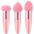 3Pcs Makeup Sponge Facial Foundation Sponge Professional Makeup Blending Sponge with Handle Beauty Sponge Blender Dry & Wet Use Makeup Sponges for Foundation