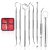 ActivePur, 8 Piece Dental Tools Dental Hygiene Kit Tweezer Tooth Scraper Tool Dental Scaler Dentist Mirror Pick Tool Tongue Cleaner Plaque Remover Dental kit Oral Care Tool Pets Teeth