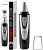 Ear and Nose Hair Trimmer Clipper – 2023 Professional Painless Eyebrow & Facial Hair Trimmer for Men Women, Battery-Operated Trimmer with IPX7 Waterproof, Dual Edge Blades for Easy Cleansing Black