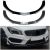 Compatible with Benz CLA Class C117 CLA200 260 CLA45 AMG 2013-15 Car Front Bumper Lip Spoiler Splitter Lower Chin Bumper Canard Lip (Color : Gloss Black)