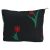 LYDZTION Black Tulip Makeup Bag Cosmetic Bag for Women,Large Capacity Canvas Makeup Bags Travel Toiletry Bag Accessories Organizer