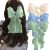 Youvelst 3PCS 4PCS Bow Hair Barrettes for Girls Blue Pink Purple White Large Hair Metal Clips for Women French Barrette Big Bow Ribbon Hair Accessories (Blue&Green&White)