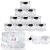Beauticom 20g/20ml USA Acrylic Round Clear Jars with Lids for Lip Balms, Creams, Make Up, Cosmetics, Samples, Ointments and other Beauty Products (48 Pieces, Silver Lid (Flat Top))