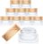 Geiserailie Glass Cosmetic Containers Empty Sample Jars with Leak Proof Lids Makeup Sample Containers for Lotion Cream Cosmetic (10 Pieces, 30 Gram)