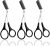 Eyebrow Scissors for Women Eyebrow Trimmer Scissors with Comb Eyebrow Shaping Cut Comb Scissors Non Slip Finger Grips Hair Removal Beauty Accessories for Men Women(Black)