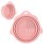 Foldable Silicone Makeup Brush Cleaner Bowl – Etercycle Portable Cleaning Tool for Brushes, Powder Puffs, and Sponges (Pink)