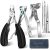 Toenail Clippers for Seniors Thick Toenails, Nail Clipper Set with Ingrown Toenail Tool & 16mm Wide Opening Nail Clippers for Men & 360 Degree Rotary Fingernail Clipper & Leather Case and Nail File