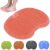 JOLAU Shower Back Scrubber, Massage Pad, Wall Mounted Back Scrubber, Bath Massage Cushion Brush with Suction Cups, Improves Circulation. (Pink)