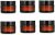 6PCS Brown Upscale Empty Refill Glass Cream Lotion Packing Bottle Jars Cosmetic Makeup Eye Cream Storage Holder Container with Black Cap and PP Liner DIY Beauty Tool (10g/0.34oz)
