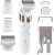 YIRISO Women Bikini Trimmers Electric Razor, 3 in 1 Rechargeable Cordless Electric Shaver with LED Light for Leg, Bikini, Underarm and Public Hairs, with Detachable Head, Wet&Dry Use, IPX7 Waterproof