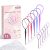 Topsy Tail Topsytail Hair Tool, 12 Pcs Hair Pull Through Tool for Woman with 100 Pcs Hair Elastics, Colorful Hair Accessories for Girls by MoHern