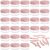 100 Count Cosmetic Containers with Lids 10 Gram Lip Blam Containers Small Refillable Makeup Containers Sample Jars for Beauty Products – Pink