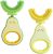 RAXIFU 2 Pack Toddler Toothbrush for Age 2-6 Years,Kids Toothbrush for 1-7 Years Children, U-Shape Extra Soft Toothbrush for Children （Pear Green-Yellow）