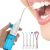 Portable Oral Irrigator Water Flosser Dental Water Toothbrush Toothpick Nasal Irrigator Implement Teeth Cleaner Oral Hygiene flossers for Home Travel with 5pcs Nozzles (Nozzle and Tongue Scraper)