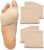 ZenToes Metatarsal Pads for Men and Women – Ball of Foot Pain Relief Cushions for Sesamoiditis, Metatarsalgia, Morton’s Neuroma – 2 Pairs Fabric Sleeves with Gel Inserts (Medium, Beige)