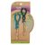 GOODY Planet French Hair Pins – Green & Blue – Made from Eco-Friendly Bamboo Fabric that is Soft and Strong – for All Hair Types – Pain-Free Hair Accessories for Women and Girls, 2 Count (Pack of 1)