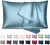 INSSL Silk Pillowcase for Women, Mulberry Silk Pillowcase for Hair and Skin and Stay Comfortable and Breathable During Sleep(Blue Gray,Standard)