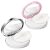 2 Pcs Loose Powder Container with Puff 0.17/0.7 oz Refillable Empty Powder Compact Makeup Powder Travel Container Case Portable Powder Puff and Container with Mirror and Elasticated Net Sifter