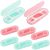 Amabro Portable Floss Picks Case, 6 Travel Floss Sticks Box with 60 Pcs Small Dental Flosser Picks Holder Toothpicks Dispenser for Home Travel Cleaning Teeth Oral Care Handy Tool Teeth Cleaning