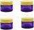4 Pcs 30g Round Purple Glass Jars Travel Containers,Refillable Leak Proof Glass Container Jars with Lids for Makeup Beauty Products Face Creams Oils Salves Spice Crubs Creams Ointments DIY Making(Purple)