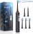 Water Dental Flosser with Electric Toothbrush, One Switch Between Tooth Brush & Water Floss, 3 in 1 Teeth Cleaning Kit with 4 Modes, Water Flosser Portable for Travel and Home (Black)