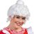 White Synthetic Mrs. Claus Wig (Adult Standard Size) 1 Piece – Premium Quality & Comfortable Fit – Perfect for Christmas Festivities and Costumes