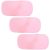 Mini Skater 3pcs Makeup Remover Face Towels Soft Microfiber Reusable Facial Wash Cloth for Skin Hand and Face Eye Lips Beauty Facial Cleansing Eraser (Pink)