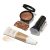 LAURA GELLER NEW YORK Everyday Routine Kit – Baked Balance-N-Brighten Color Correcting Powder Foundation, Toffee + Retractable Angled Kabuki + Spackle Makeup Primer, Champagne Glow (3 PC)