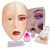 Makeup Practice Face,Laokiiy Makeup Mannequin Face with makeup practice face board,5D Silicone Full Face Practice Eyelash Eye Shadow,for Emerging Makeup Artist, Beginners, Girl’s Gift??Yellow??