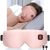 Heated Eye Mask Cordless for Dry Eyes, USB Eyes Heating Pad, Rechargeable, Real Silk, Sleep Mask for Men Women, Warm Eye Compress for Relief Stye, Blepharitis, Chalazion, Eye Fatigue or MGD Pink