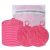 Large Reusable Makeup Remover Pads for Face, Soft Microfiber Makeup Remover Cloths Washable, Premiun 5 INCH Face Cleaning Pad with Laundry Bag, 12 Pack Pink