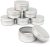 erioctry 10pcs Aluminum Balm Nail Art Cosmetic Cream Make Up Pot Lip Jar Tin Case Container Screw 50ml Capacity (Empty) for DIY Cosmetics/Beauty Products (50ml)