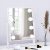 BWLLNI Lighted Makeup Mirror Hollywood Mirror Vanity Mirror with Lights, Touch Control Design 3 Colors Dimable LED Bulbs, Detachable 10X Magnification, 360°Rotation, White.