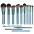 BS-MALL Makeup Brush Set 14Pcs Premium Synthetic Professional Makeup Brushes Foundation Powder Blending Concealer Eye shadows Blush Makeup Brush Kit Deep Starry Blue