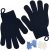 Exfoliating Glove with Hanging Loop – Bath Gloves 1 Pair Shower Gloves, Heavy Exfoliating Gloves for Men and Women Shower Gloves Body Wash Makes Skin Soft Healthy Body Exfoliating Gloves 1 Pair Black