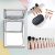 Mini Travel Makeup Brush Set with Bag and Mirror,Christmas Gift Makeup Brush Holder,Makeup Brush Kit For Women