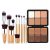 Professional Makeup Cream Contour Palette, Joyeee 12 Colours Concearler Full Coverage & Makeup Brush Set Contour Concearler Palette Contouring Face Make Up Gift for Women Girls
