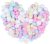 Lurrose Lurrose 1 Bag/500g Colored Cotton Balls Makeup Cotton Balls Degreasing Cotton Ball for for Face Cleansing & Makeup Removal Beauty Salon Home Use