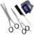 Equinox Professional Hair Cutting Scissors Set – Blending Shear Set – Includes Rat Tail Comb – 6.5” Overall Length – Barber Scissors Kit for Men and Women – Salon Haircutting Tools