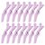 Ondder 14 Pcs Purple Alligator Hair Clips for Styling Sectioning Larger Salon Pro Barber Hair Clips for Coloring Cutting Big Alligator Clips for Hair Styling Accessories for Women Men