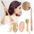 Premium Dry Brushing Body Brush Set,Exfoliating body scrubber with long handle, Natural Boar Bristle Body Brush,Face Cleansing Brush,body brush set for lymphatic drainage,Great Gift for A Glowing Skin