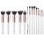 YJ-Anyue Makeup Brushes white wooden Makeup Brushes Set Premium Synthetic Foundation Brushes Blending Face Powder Eye Shadow Concealer Make Up Brushes Tool (14PCS white)??