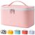 KITENROM Portable Makeup Bag Cosmetic Bags for Women Medium Pouch Cute Purse Make Up Organization Waterproof (Pink)