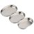 MILISTEN 3Pcs Stainless Steel Kidney Tray, Tattoo Stainless Steel Tray, Dental Medical Tray Body Piercing Instrument Tray Flat Tool for Tattoo Supplies, Tattoo Kits (Silver)