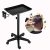 Mefeir Salon Rolling Aluminum Tray Cart on Wheels for Hair Stylist, Tattoo Medical Tool Storage Trolley, Hair Coloring Beauty SPA Service Holder with Accessory Caddy