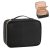 OCHEAL Makeup Bag, Potable Make up Bag Cute Makeup Organizer Bag for Toiletry Cosmetics Accessories with Divider and Brushes Compartments, Makeup Travel Case Cosmetic Bags Women and Girls- Black